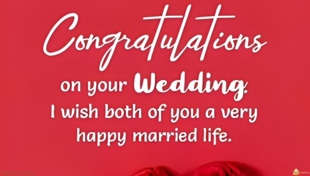 Wedding Congrats Message for Cards, Invitations & Occasions